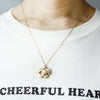 Camelia Flower Simulated Pearl Pendant Necklace