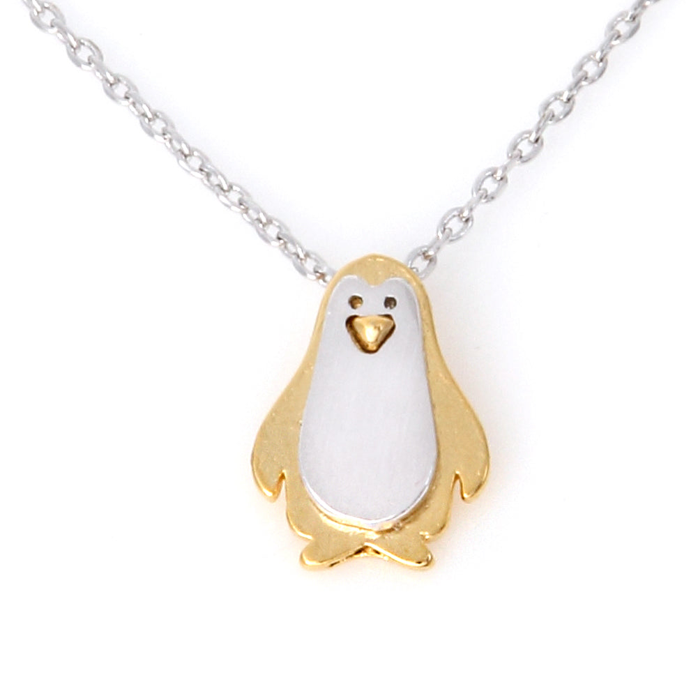 2 Tone Penguin Necklace