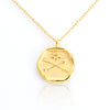 Crossed Arrows Wax Seal Necklace