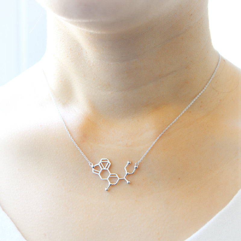 LSD Molecule Necklace