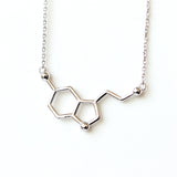Serotonin Molecule necklace