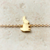 Origami rabbit bracelet
