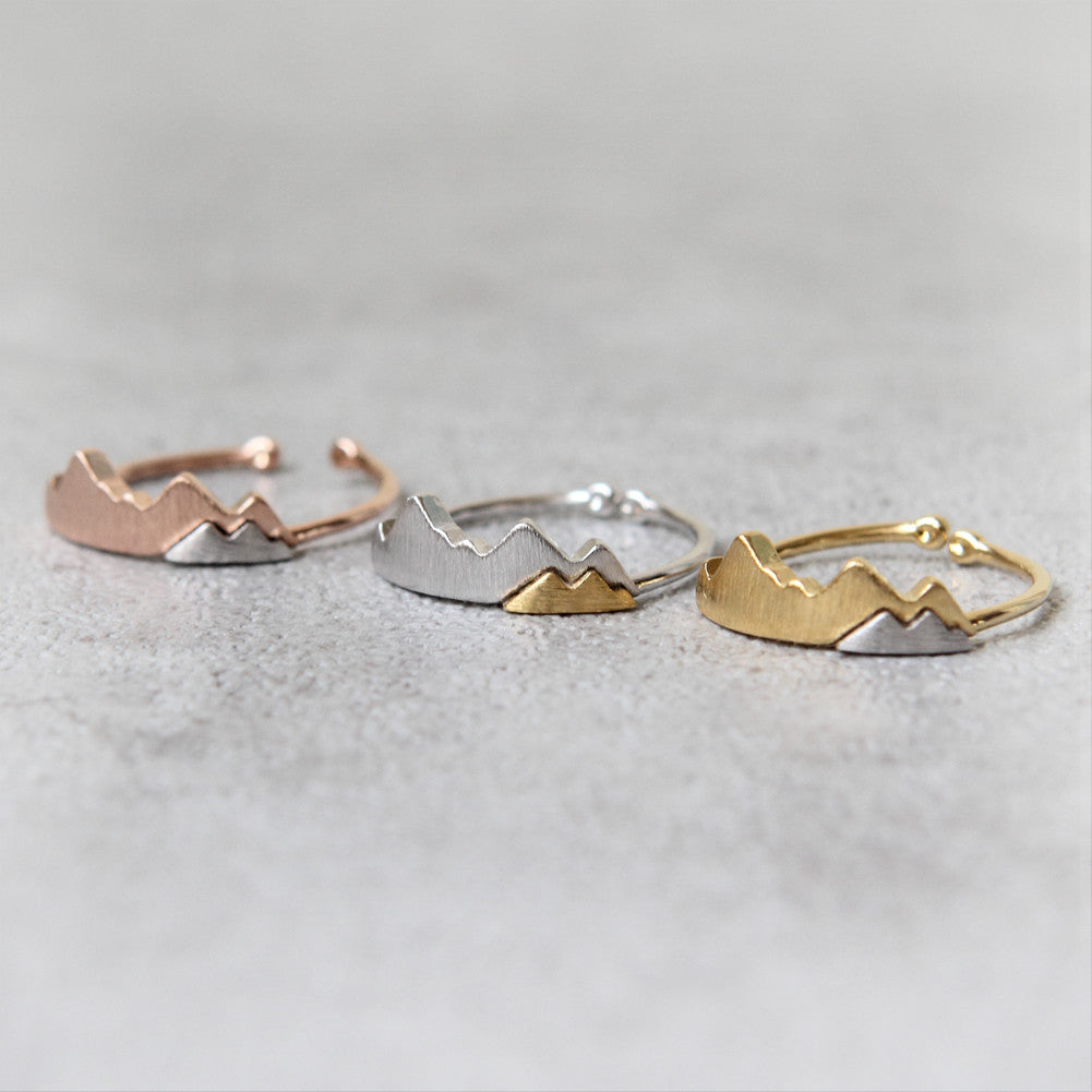 Two Tone Mountain Ring