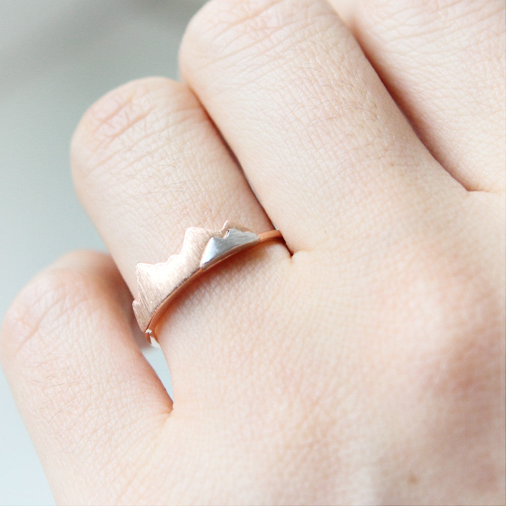 Two Tone Mountain Ring