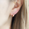 11MM_Thick Huggie Bold Cuff Earrings Small Hoop Earrings