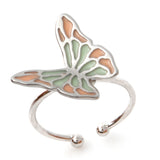 Epoxy Multicolor Butterfly Ring Adjustable Size