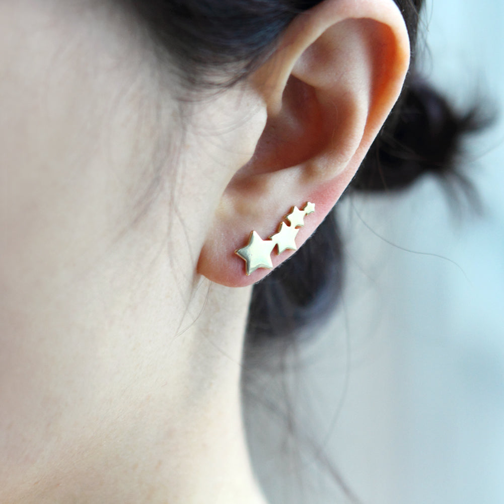 Star Constellation Ear Climber Earrings