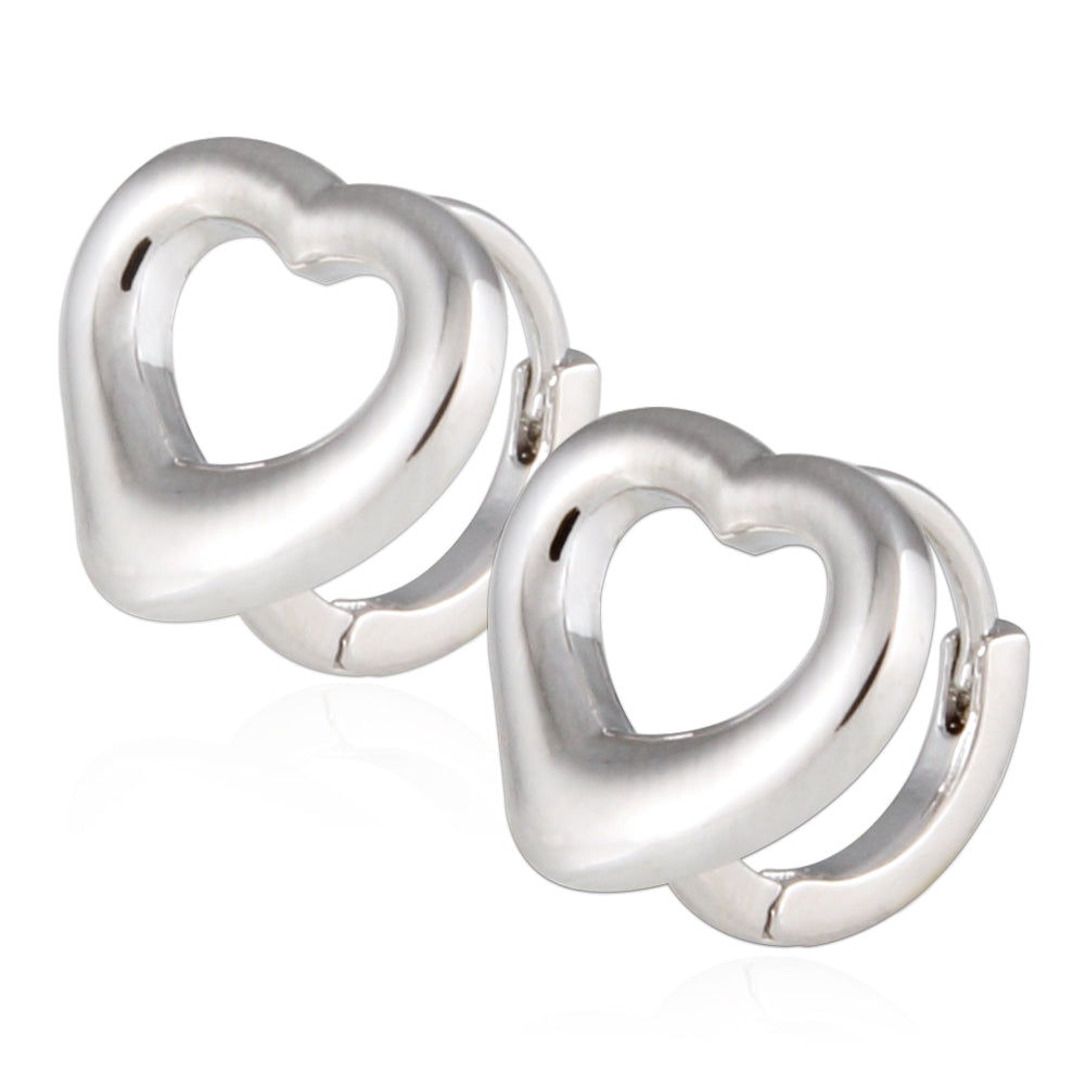 NO.02 Heart Shape Huggie Hoop Earrings