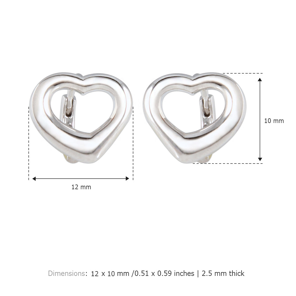 NO.02 Heart Shape Huggie Hoop Earrings