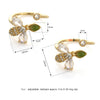 CZ Bee and Leaf Ring