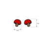 Mushroom_Tiny Black Coated earrings for Girls