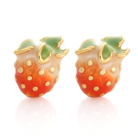 CZ Rabbit and Carrot Earrings