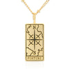 Tarot Card Necklace Fortune, 21