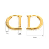D Shape Huggie Hoop Earrings