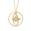 Circle Planet Necklace Moon and Star Saturn, 20