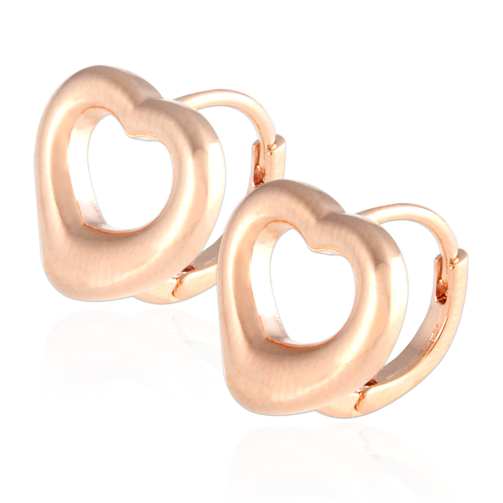 NO.02 Heart Shape Huggie Hoop Earrings