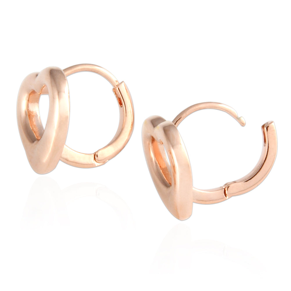 NO.02 Heart Shape Huggie Hoop Earrings