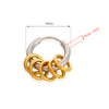 2tone Ring Dangle Hoop Earrings BTS Same style