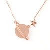 925 Sterling Silver Planet and Star Necklace