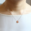 Crescent moon and tiny star necklace
