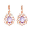 Wedding CZ Teardrop Crystal Dangle Earrings