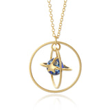 Circle Planet Necklace Moon and Star Saturn, 20