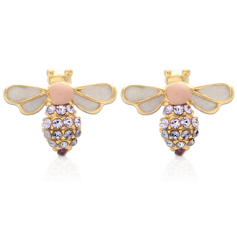 Honeybee_Tiny Black Coated earrings for Girls