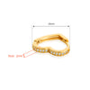 CZ Heart Shape Huggie Hoop Earrings