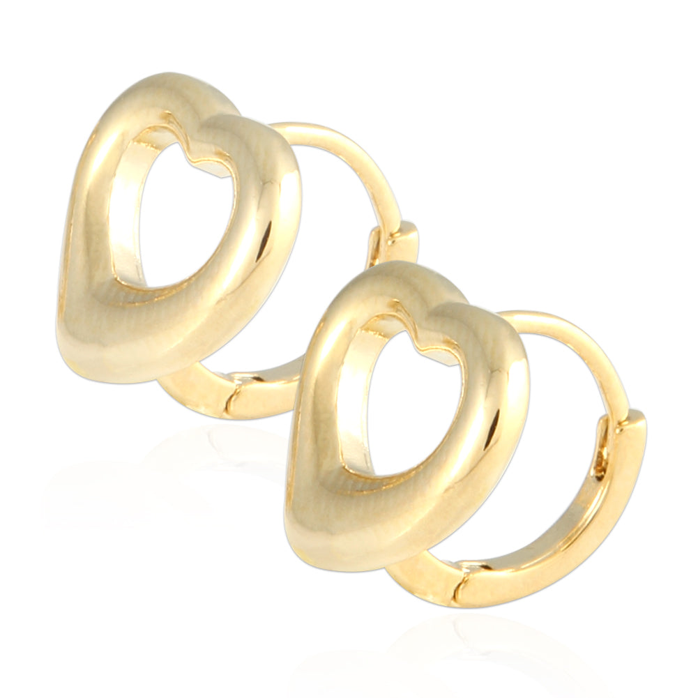 NO.02 Heart Shape Huggie Hoop Earrings