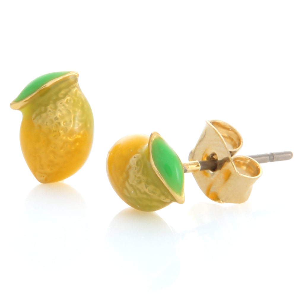 Lemon Cute Fruits Studs Earrings