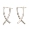 Crossed Dangle Hoop Earrings BTS Same style