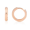 10mm_Simple Ring Huggie Small Hoop Earrings 14K Gold Plated