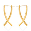 Crossed Dangle Hoop Earrings BTS Same style