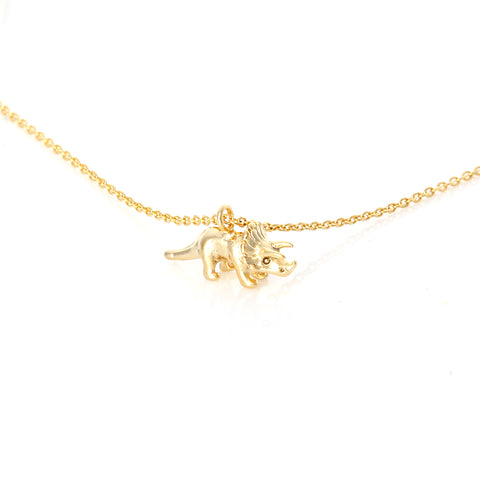 Tiny heart and Love You Necklace in gold