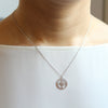 CUTOUT DISC  Compass  Necklace