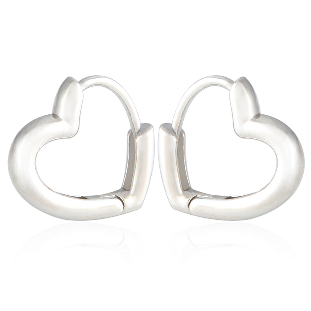 Heart Shape Huggie Hoop Earrings