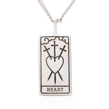 Tarot Card Necklace Heart, 21