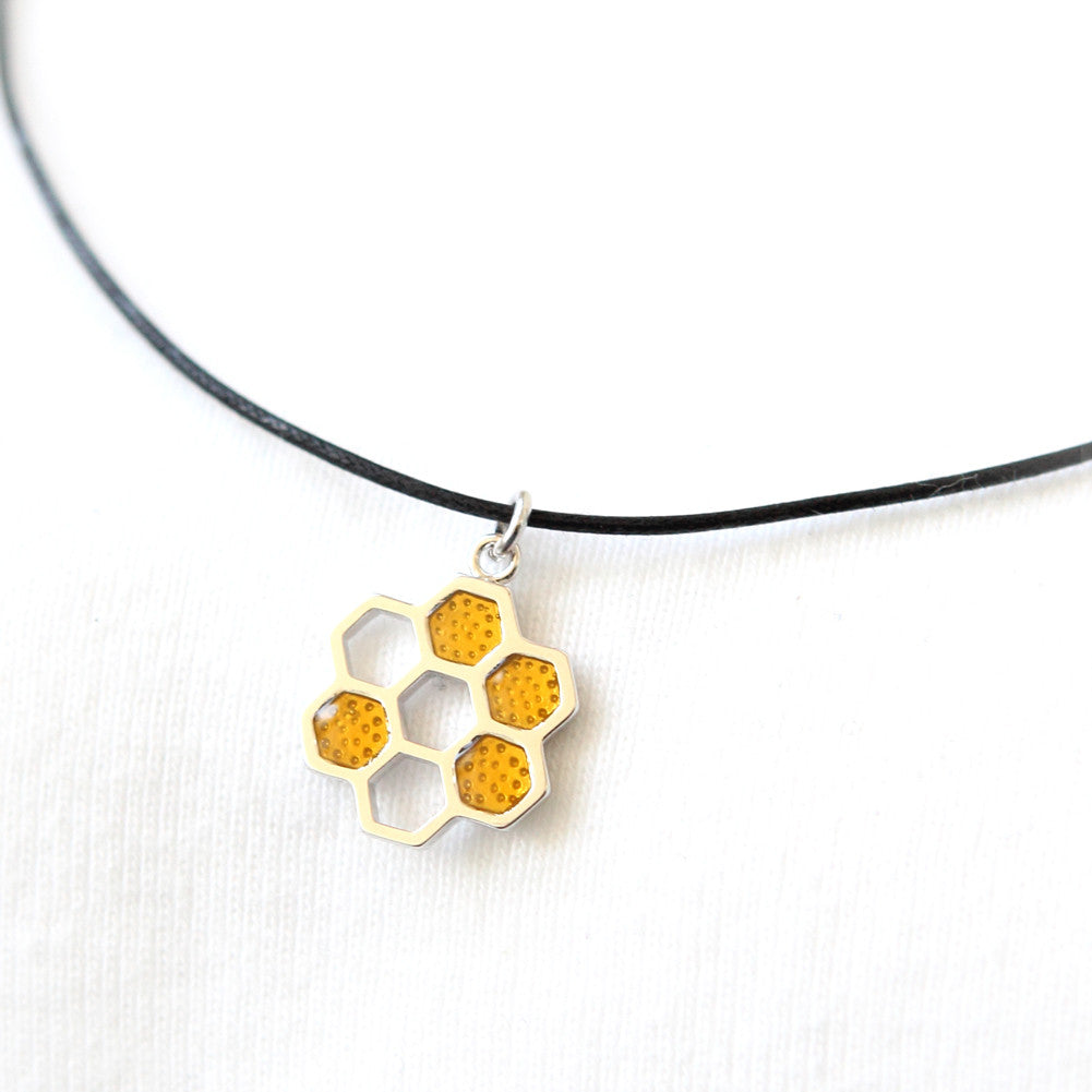 Honeycomb Charm Choker