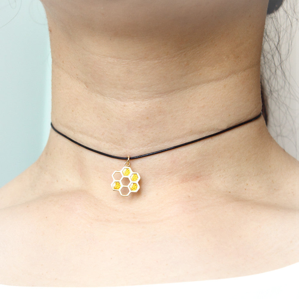 Honeycomb Charm Choker