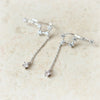 Big Dipper Ear Climber with a drop chain