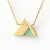 Mountain Necklace with stone