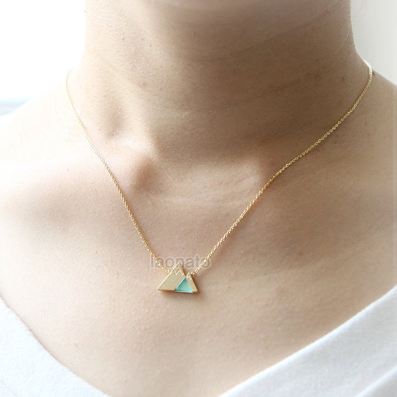 Mountain Necklace with stone