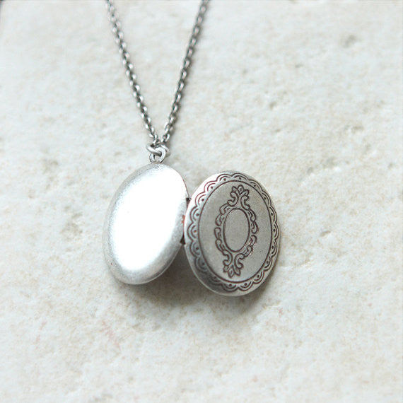 Little Oval Locket Necklace