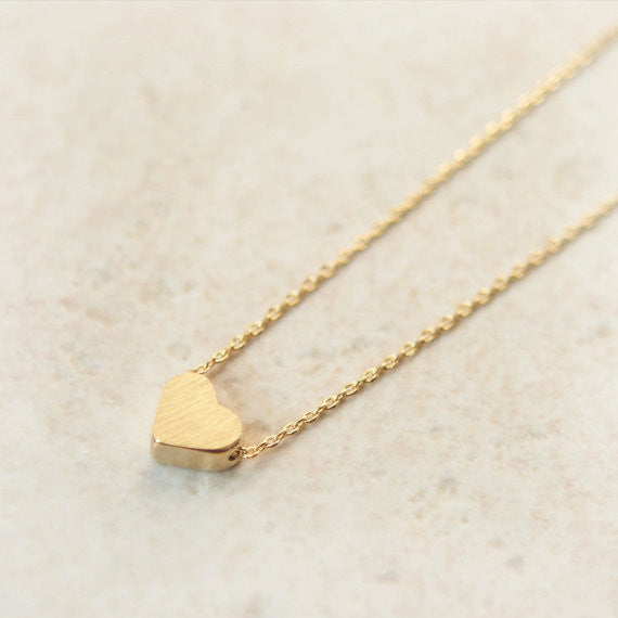Back to the Basic-Tiny heart Necklace in gold