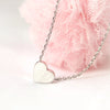 Back to the Basic- Heart Necklace in silver