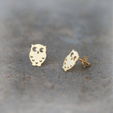 Cute Owl earrings in gold