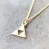 Tri Force Necklace in gold