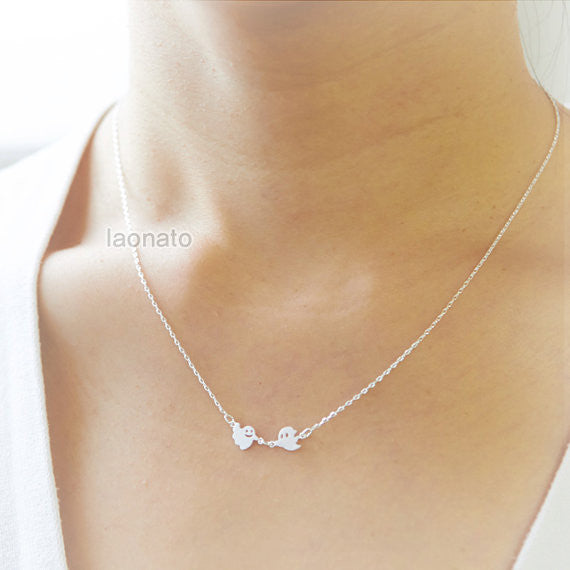 Smiley Ghosts necklace