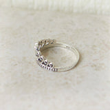 Heart Tiara Sterling silver Ring