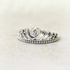 Heart Tiara Sterling silver Ring